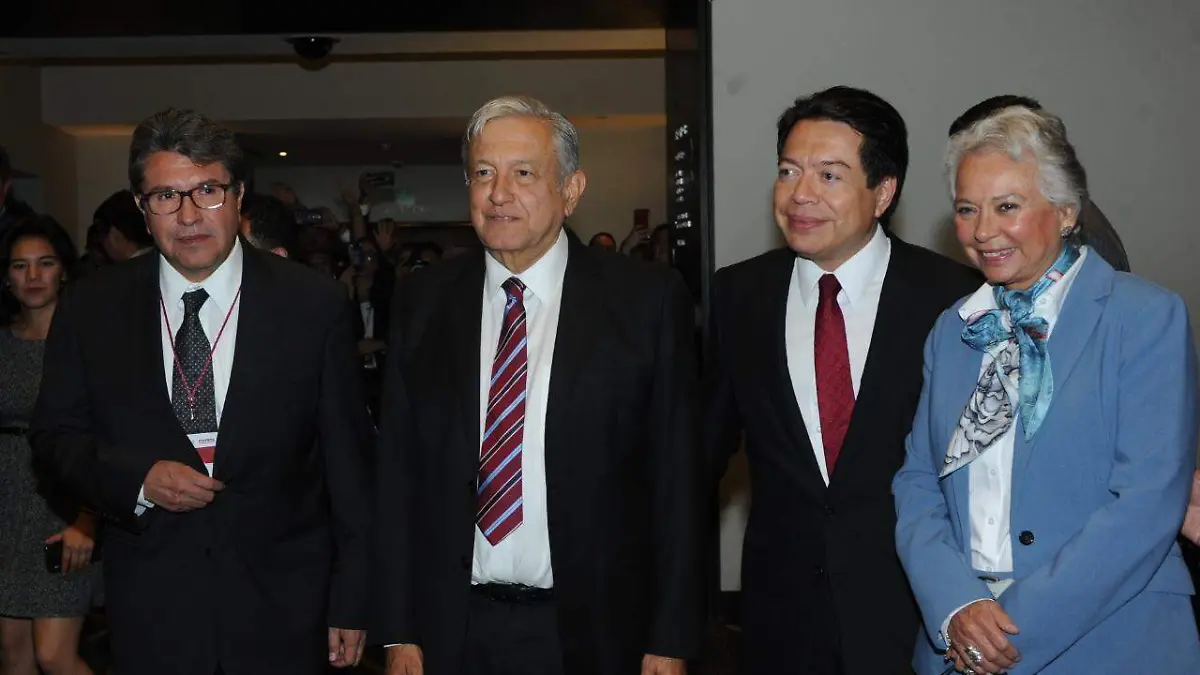 amlo mario delgado ricardo monreal olga sanchez cordero plenaria morena